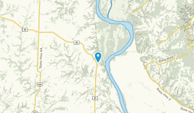 Arrow Rock, Missouri Map