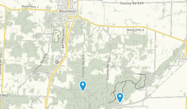Bloomfield, Missouri Map