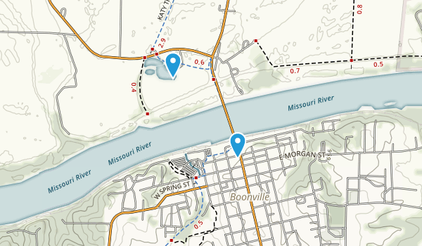 Boonville, Missouri Map