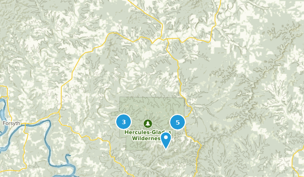 Bradleyville, Missouri Map