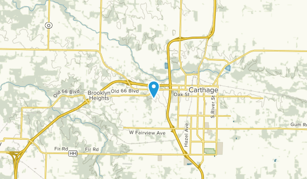 Carthage, Missouri Map