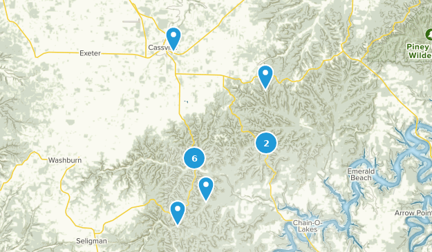 Cassville, Missouri Map