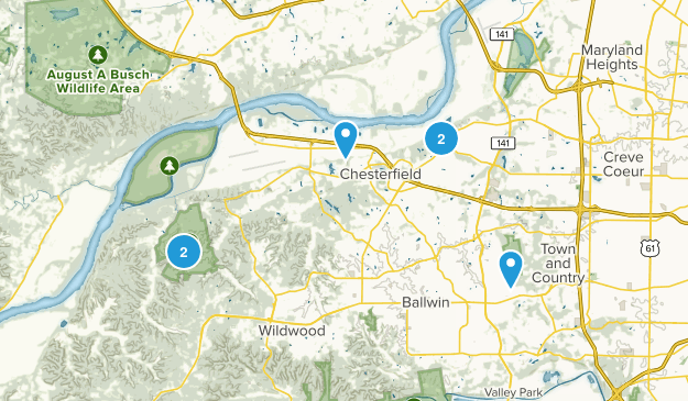 Chesterfield, Missouri Map