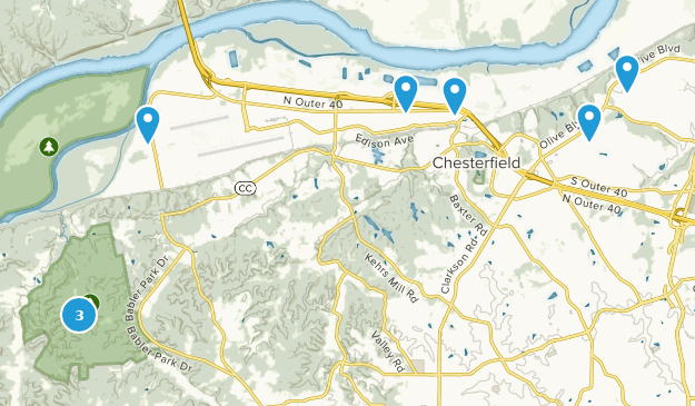 Chesterfield, Missouri Map