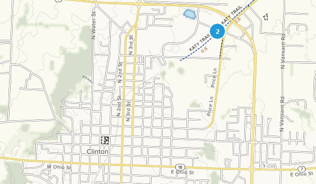 Clinton, Missouri Map