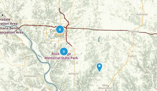 Columbia, Missouri Map