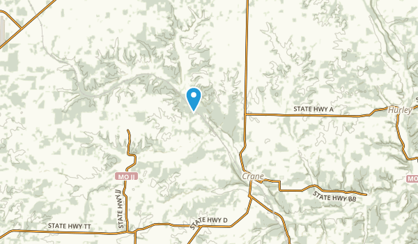 Crane, Missouri Map