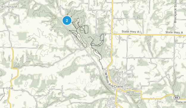 Crane, Missouri Map