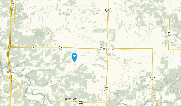 Diamond, Missouri Map