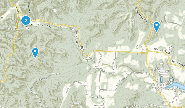 Eagle Rock, Missouri Map