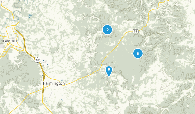 Farmington, Missouri Map