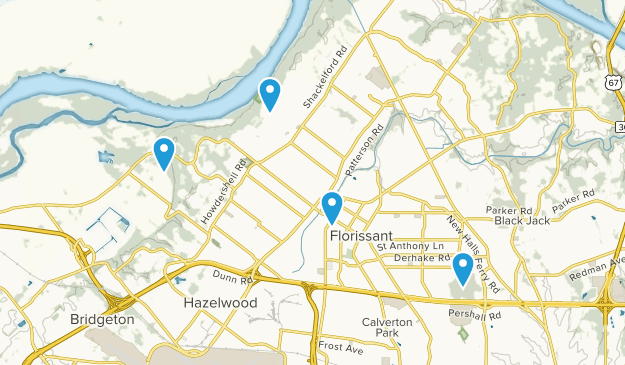 Florissant, Missouri Map