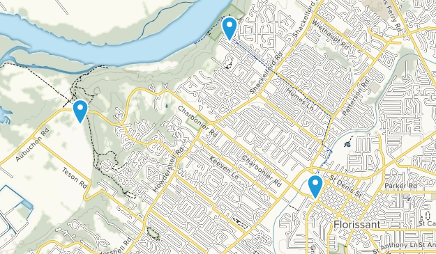 Florissant, Missouri Map