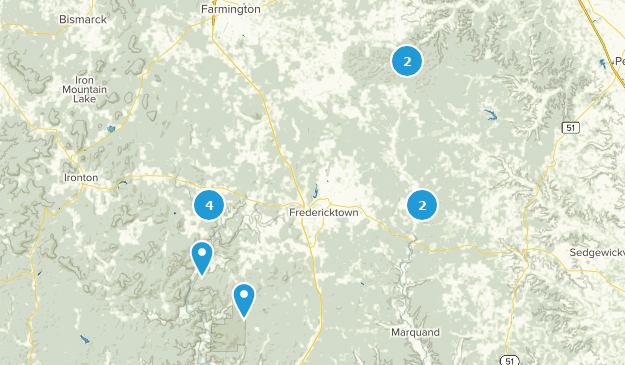 Fredericktown, Missouri Map