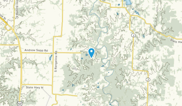 Ginlet, Missouri Map