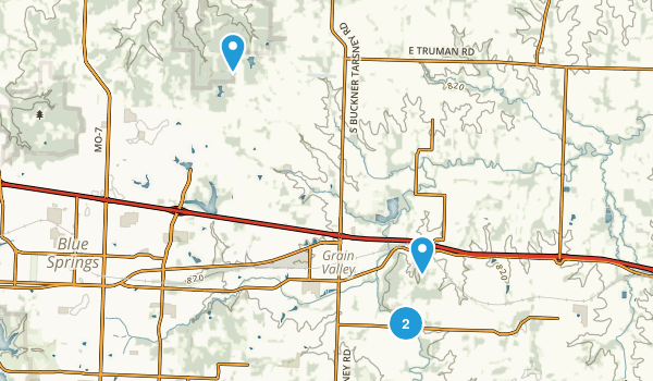 Grain Valley, Missouri Map
