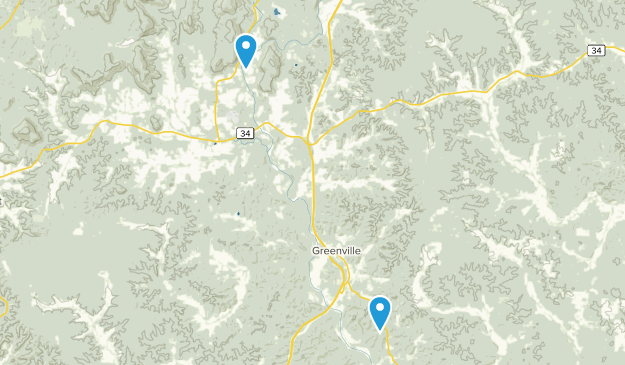 Greenville, Missouri Map