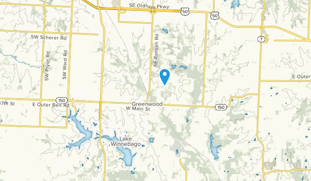 Greenwood, Misuri Map