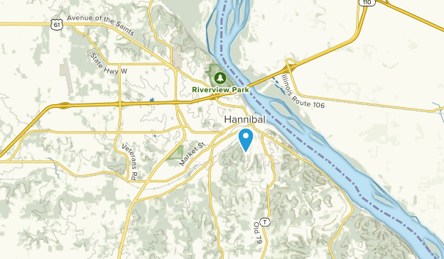 Hannibal, Missouri Map