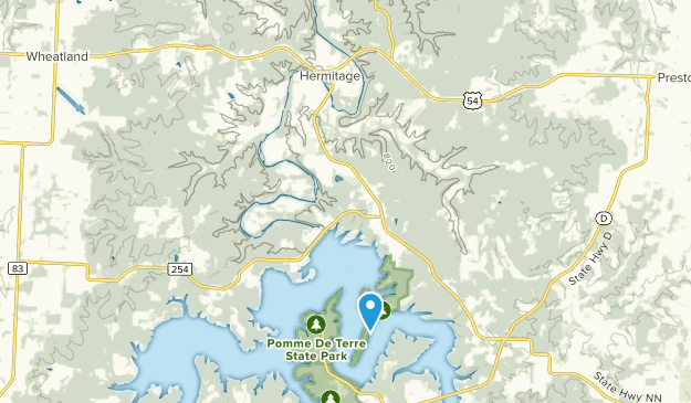 Hermitage, Missouri Map
