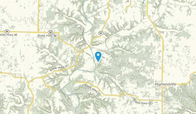 Highlandville, Missouri Map