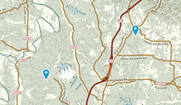 Hillsboro, Missouri Map