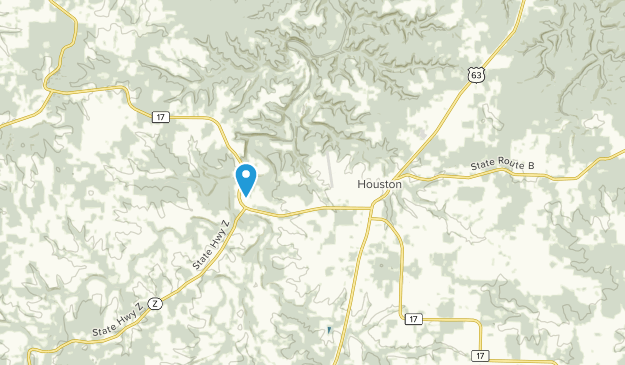 Houston, Missouri Map
