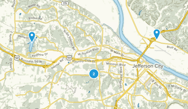 Jefferson City, Missouri Map