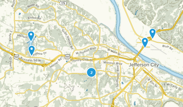 Jefferson City, Missouri Map