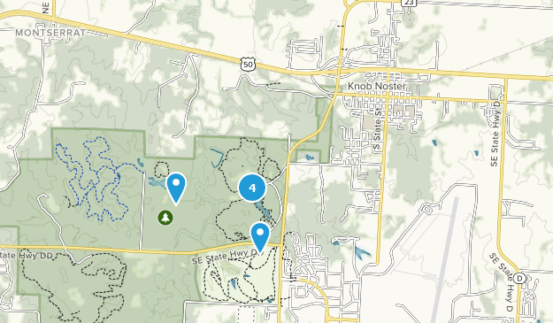 Knob Noster, Missouri Map