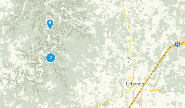 Lebanon, Missouri Map