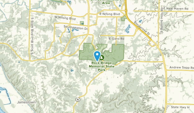 Rock Bridge, Missouri Map