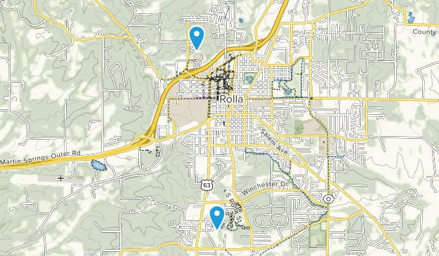 Rolla, Missouri Map