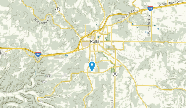 Rolla, Missouri Map