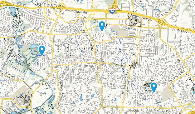 Saint Peters, Missouri Map