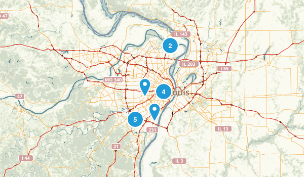St Louis, Missouri Map