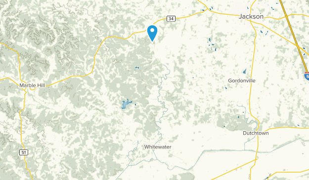 Whitewater, Missouri Map
