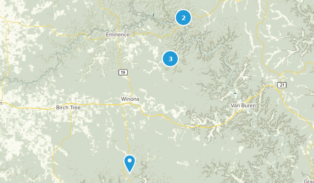 Winona, Missouri Map