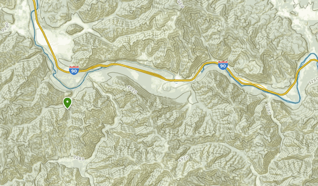 Alberton, Montana Map