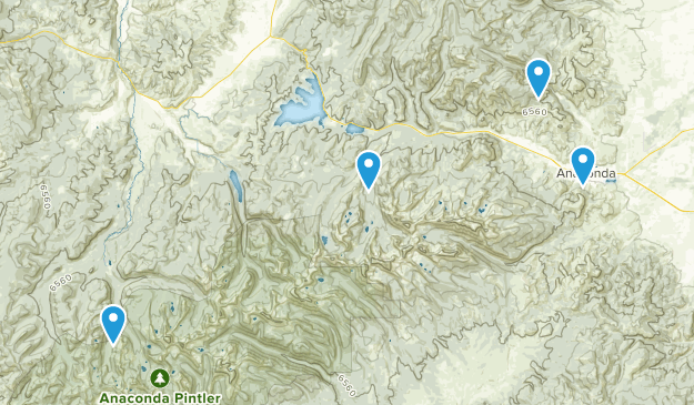 Anaconda, Montana Map