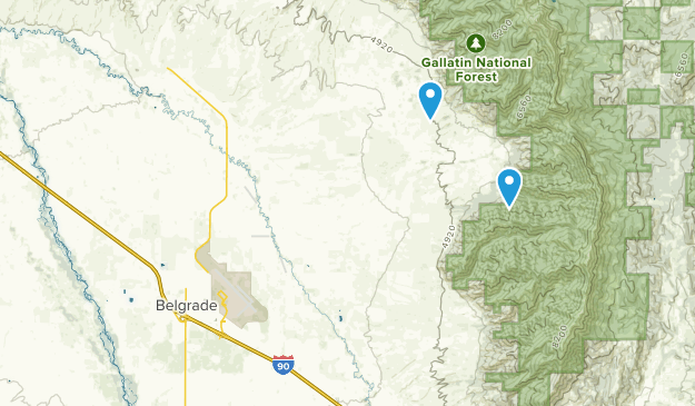 Belgrade, Montana Map