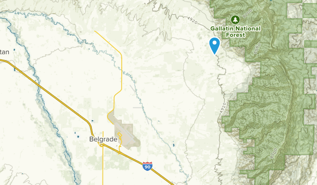 Belgrade, Montana Map