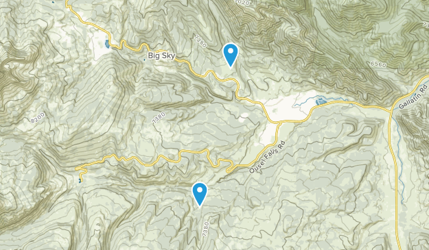 Big Sky Mobile Home Court, Montana Map