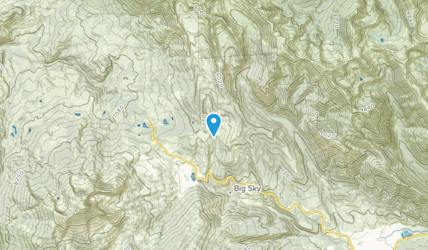 Big Sky Mountain Village, Montana Map
