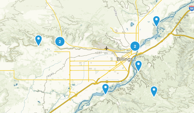 Billings, Montana Map