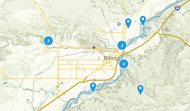 Billings, Montana Map