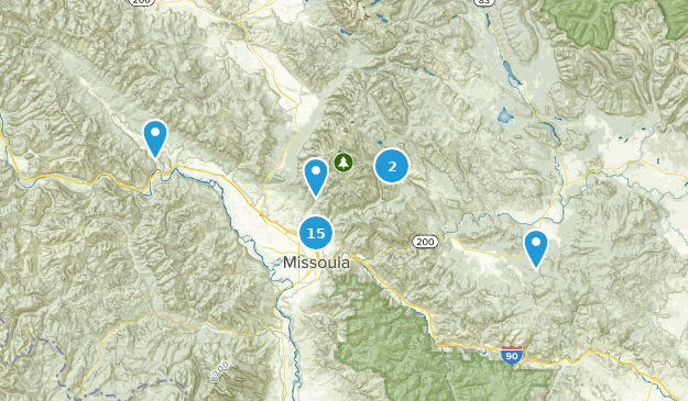 Bonner, Montana Map