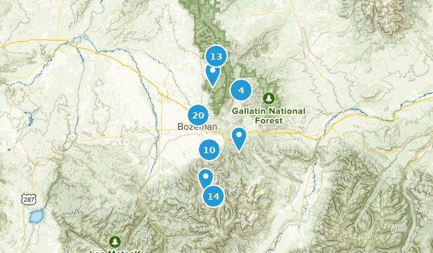 Bozeman, Montana Map