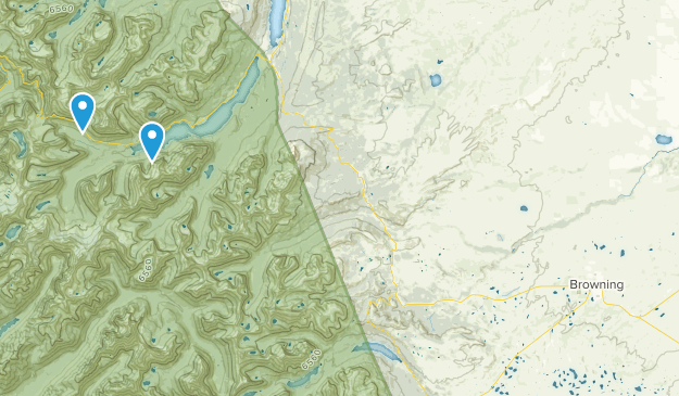 Browning, Montana Map