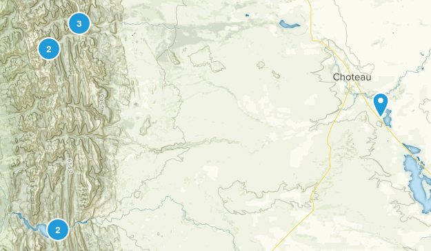 Choteau, Montana Map